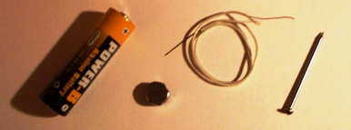 Çivi motoru deney malzemeleri